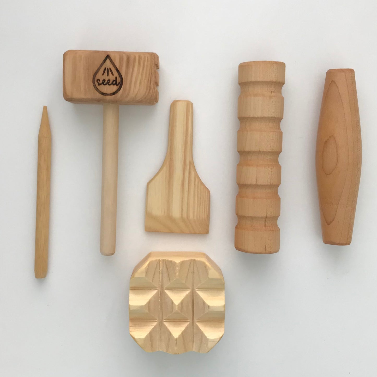 Wood Play Dough Set