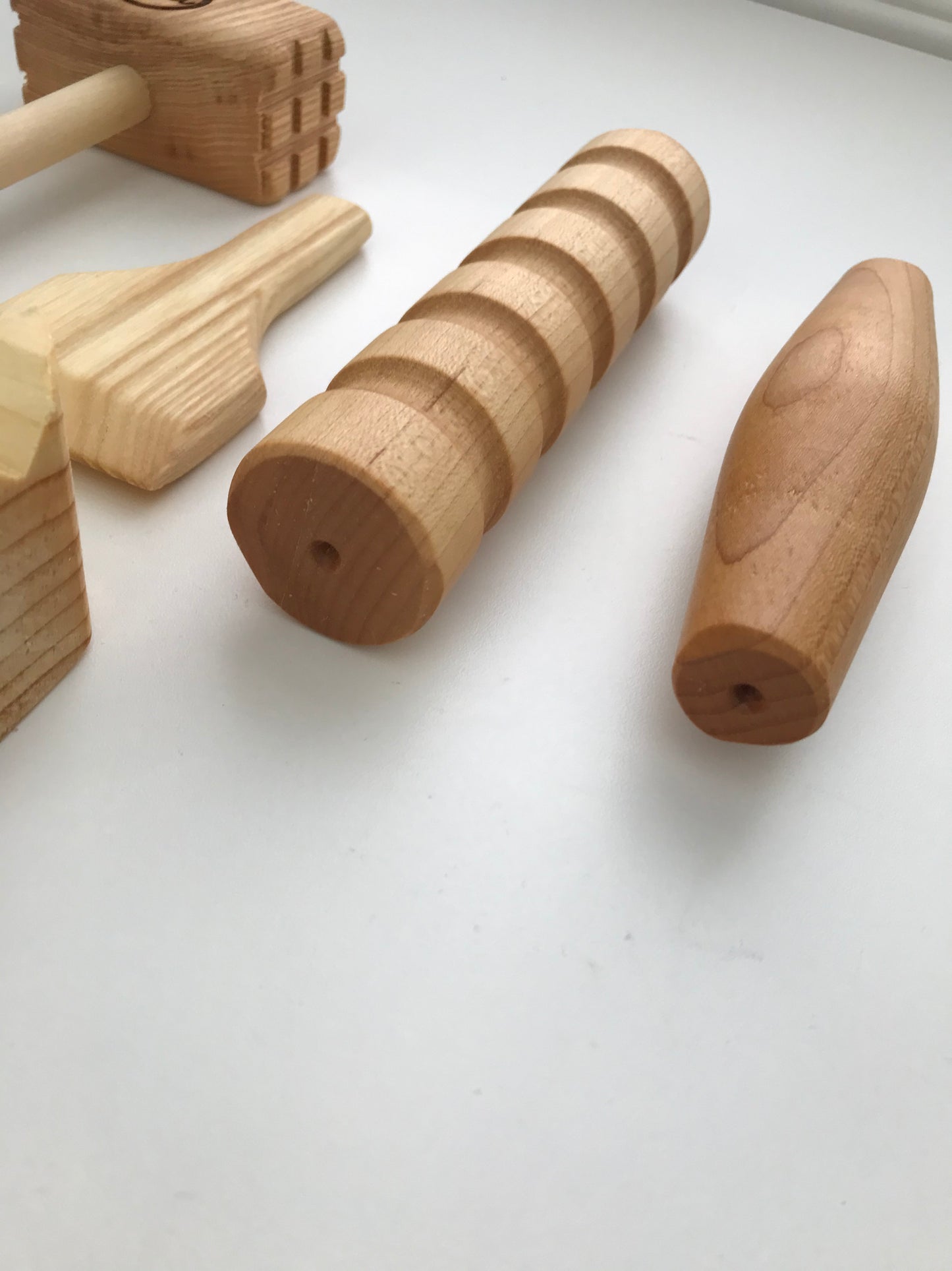 Close up of wood rolling pins The Doodle Post